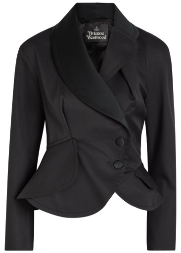 VIVIENNE WESTWOOD Stormy wool wrap jacket | Harvey Nichols