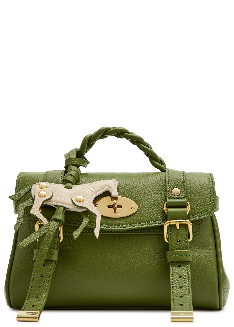 Mulberry Mini Alexa Grained Leather top Handle bag - Green - One Size