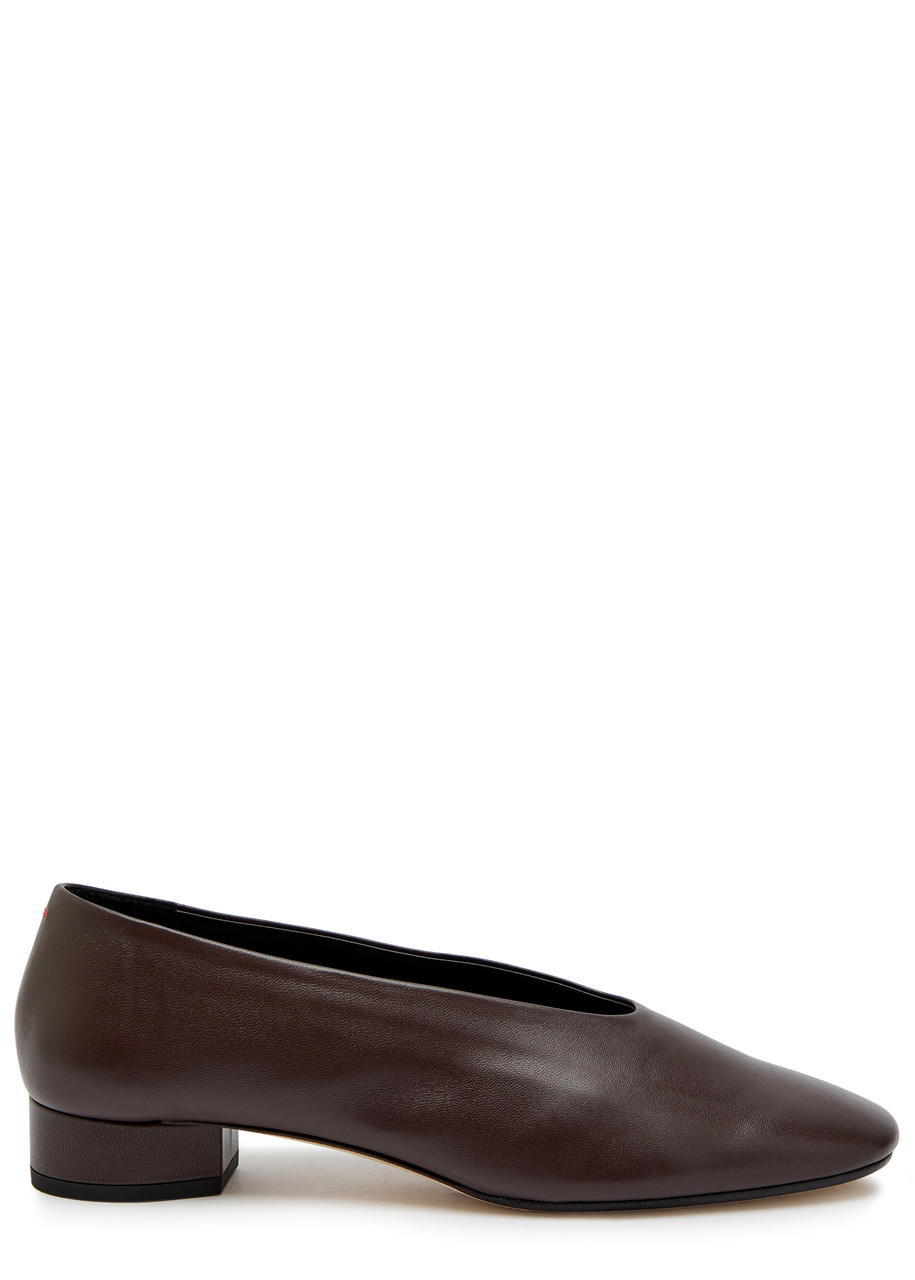 Aeyde Delia 20 Leather Pumps - Brown