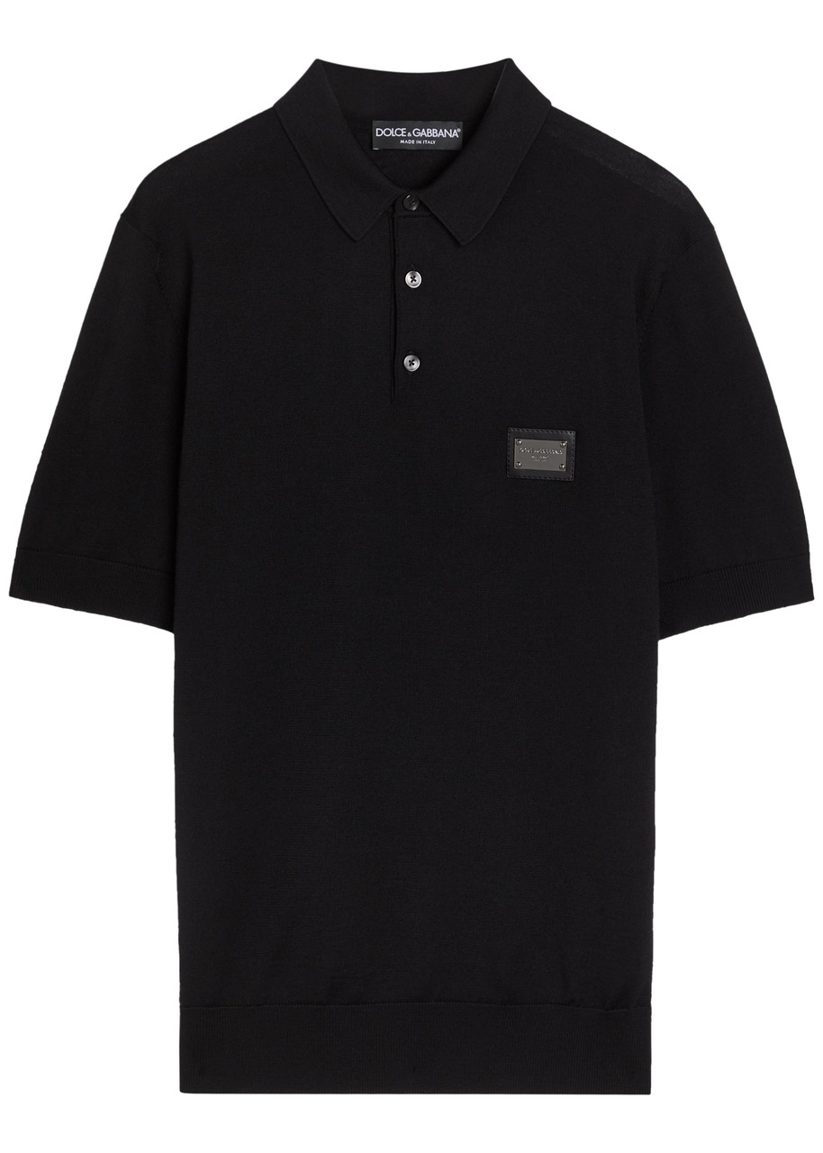 Dolce & Gabbana Wool Polo Shirt – Black – 52 (IT52 / XL)