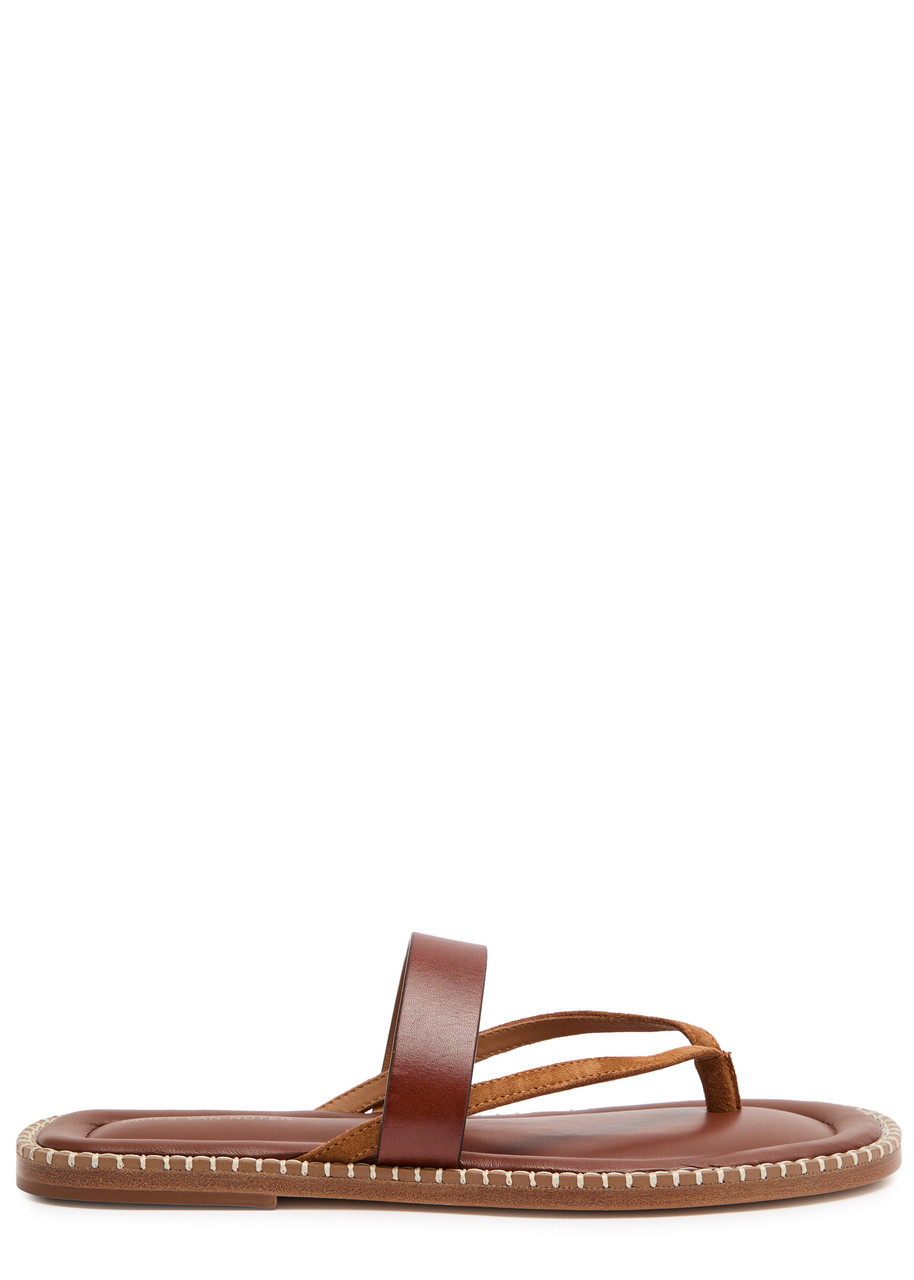 Dries Van Noten Suede and Leather Sandals - Brown - 41 (IT41 / UK7)