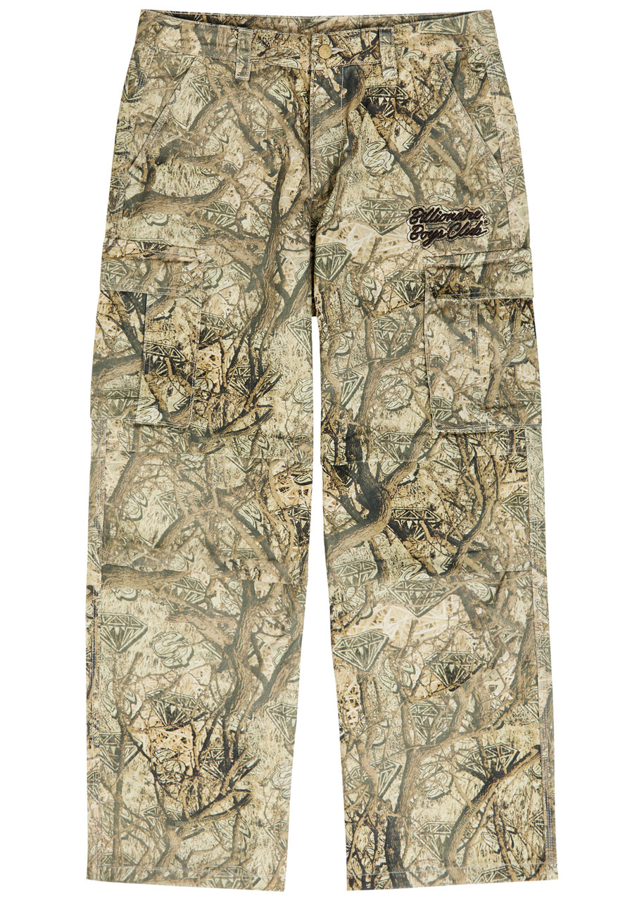 Billionaire Boys Club Camouflage Wide-leg Cotton Cargo Trousers - Multicoloured 1 - XL