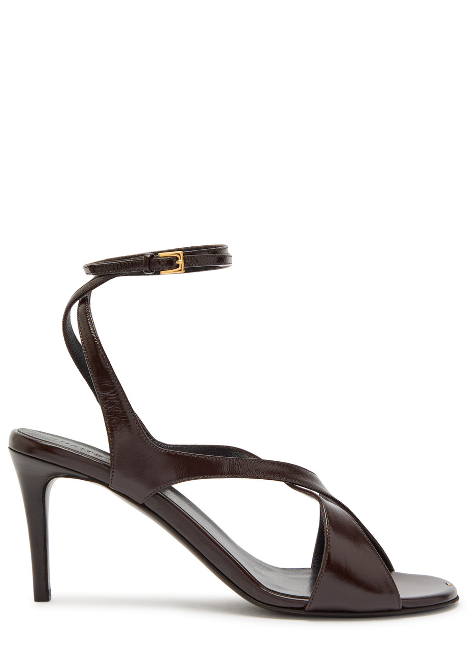 Khaite Liria 75 Leather Sandals - Brown - 36 (IT36 / UK3)