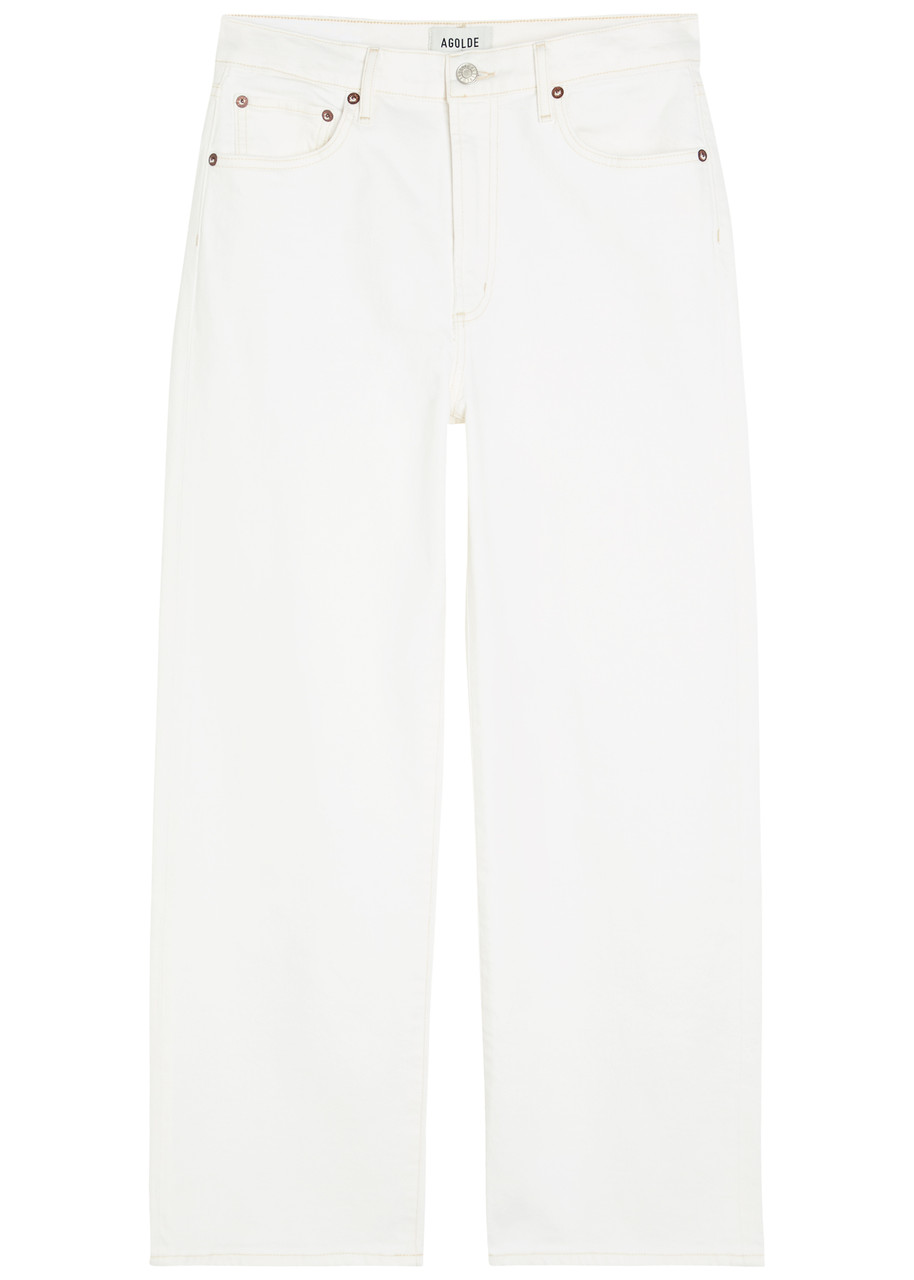 Agolde Harper Crop Straight-leg Jeans - White - 30 (W30 / UK12 / M)