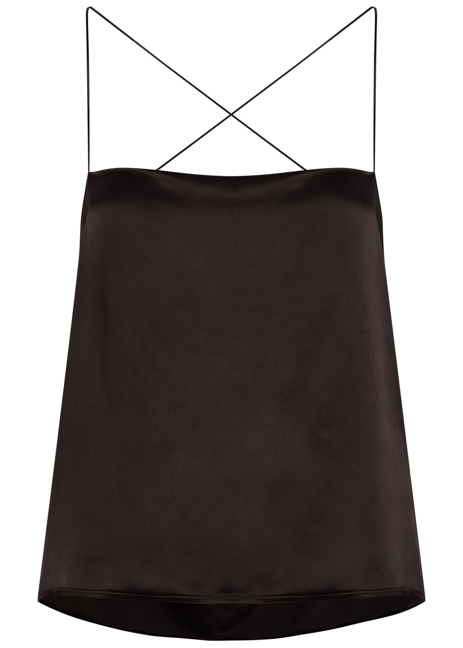 Armarium Iside Satin top - Brown - 40 (UK8 / S)