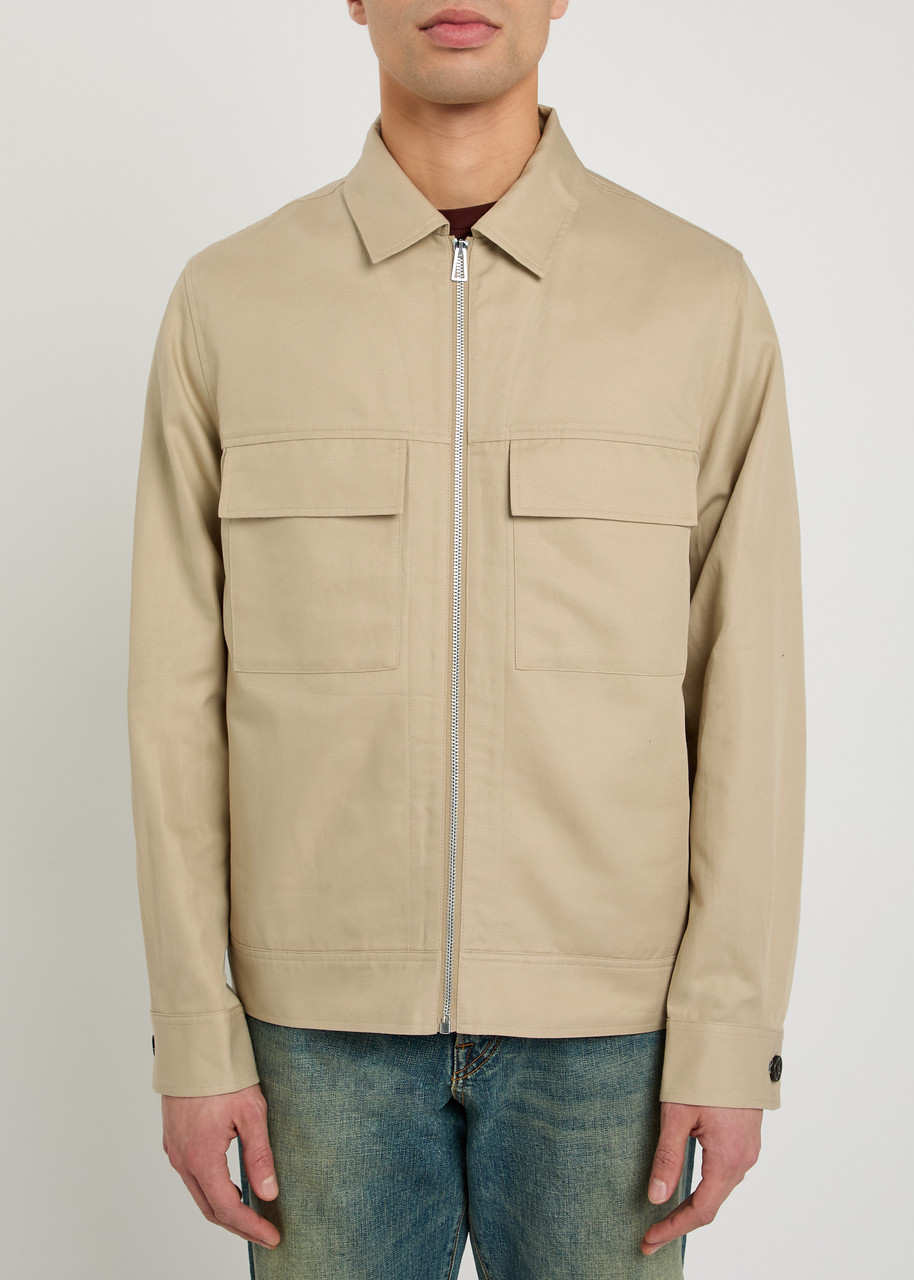  Ps Paul Smith Cotton And Linen-blend Overshirt - Beige - M 