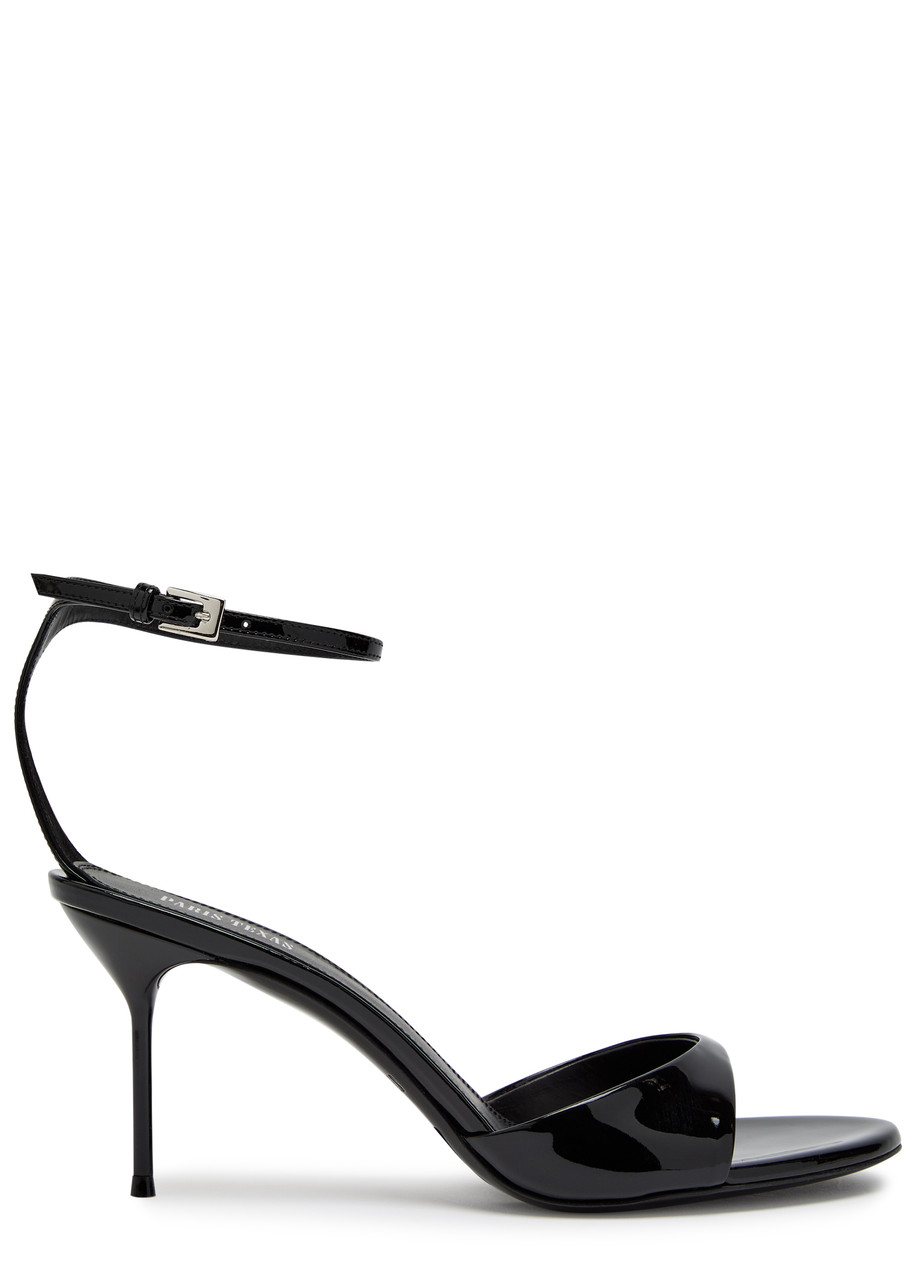 Paris Texas Lidia 70 Patent Leather Sandals In Black