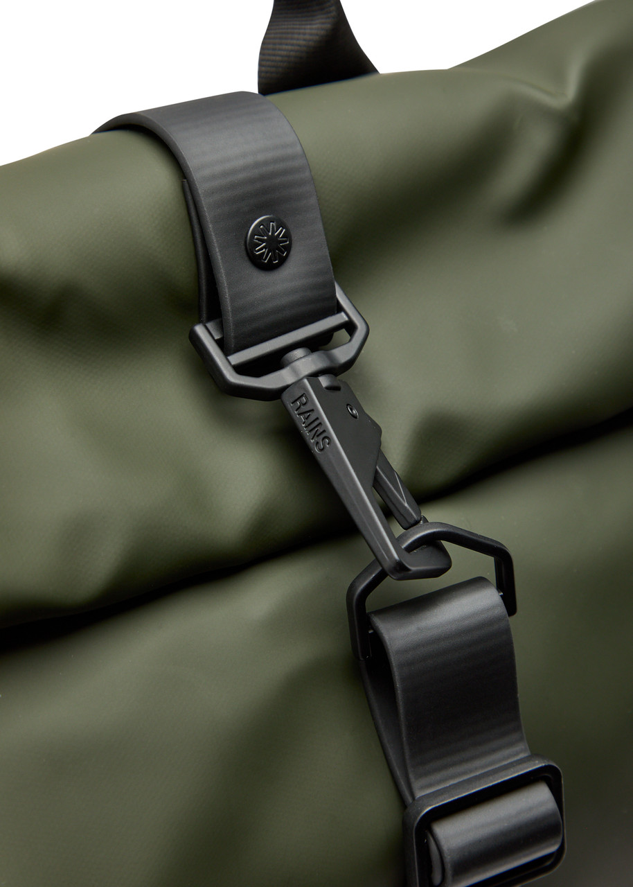  Rains Rolltop Waterproof Backpack - Green - One Size 