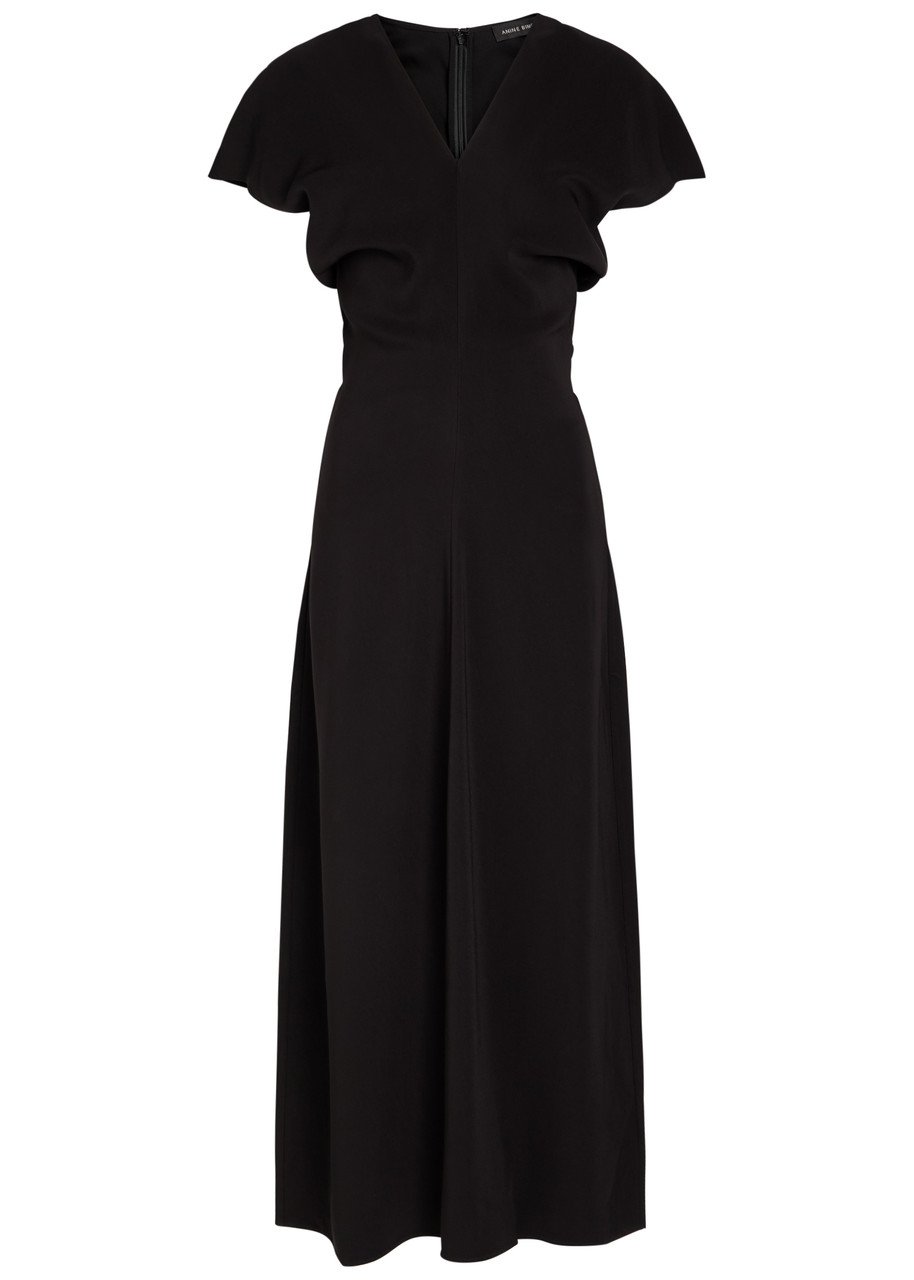 Anine Bing Zadig Stretch-crepe Midi Dress – Black – 6 (UK10 / S)