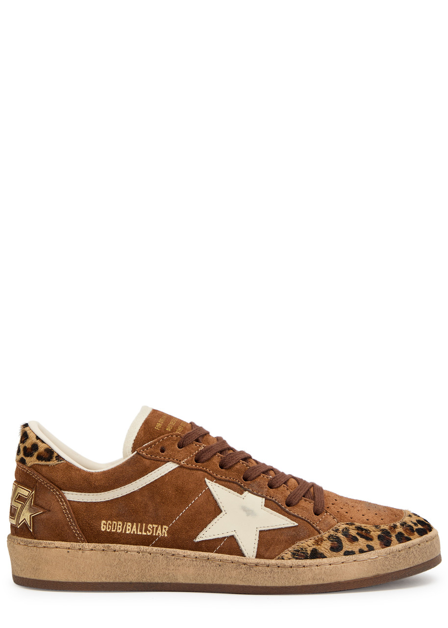 Golden Goose Ball Star Leopard-print Suede Sneakers - 38 (IT38 / UK5)