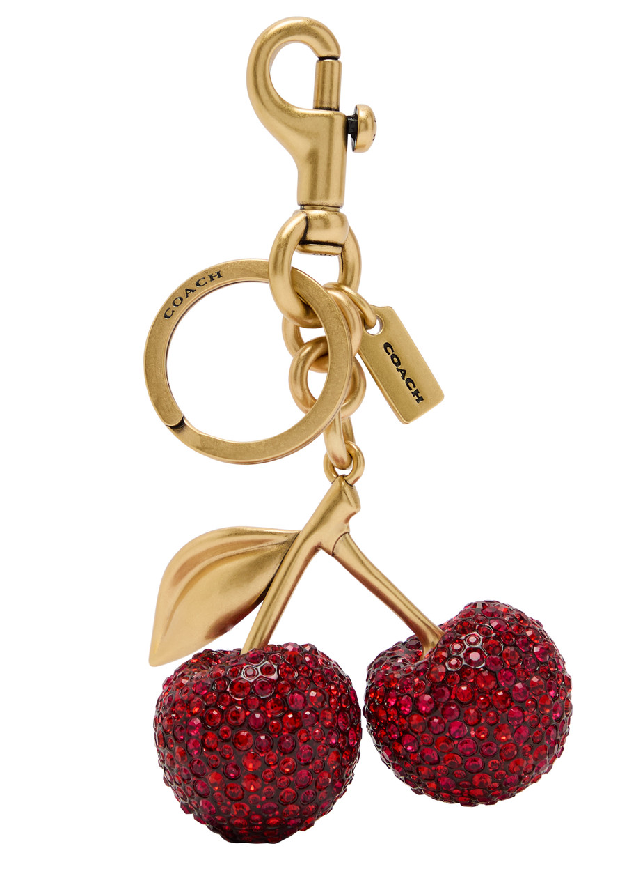Coach Cherry Crystal-embellished bag Charm - Red - One Size