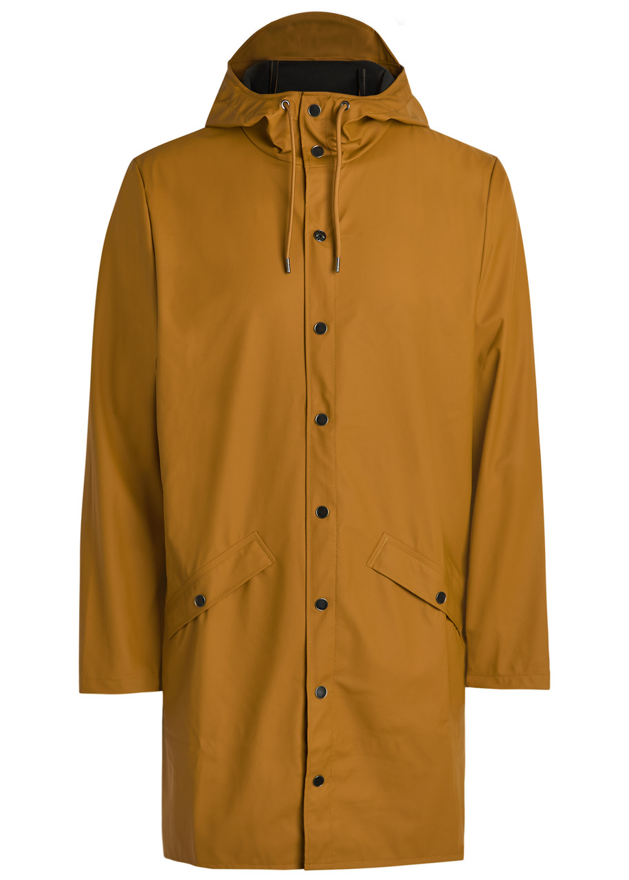 Rains Long Waterproof Jacket - Beige - XL