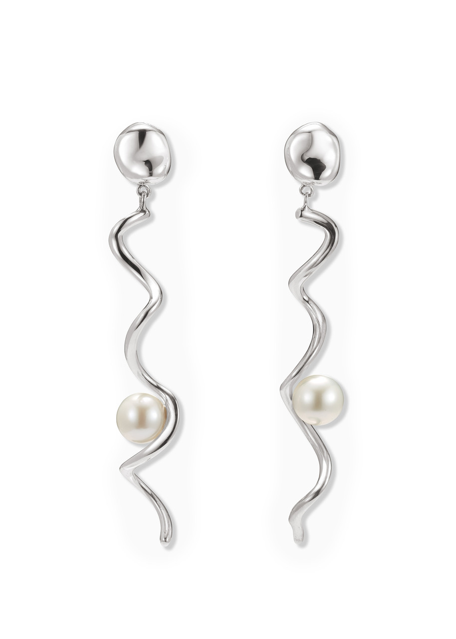 Agmes Teneille Sterling Silver Earrings - One Size