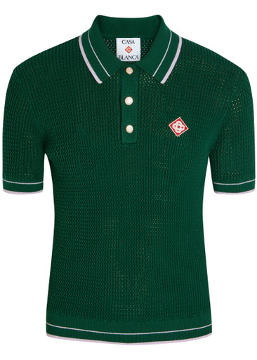 CASABLANCA Knit cotton polo shirt | Harvey Nichols