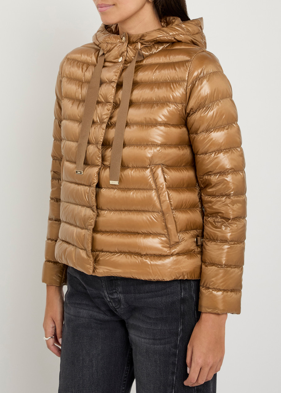  Herno Padded Nylon Jacket - Camel - 42 (uk10 / S) 