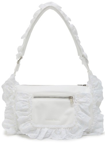 SIMONE ROCHA Pillowcase ruffled nylon shoulder bag | Harvey Nichols