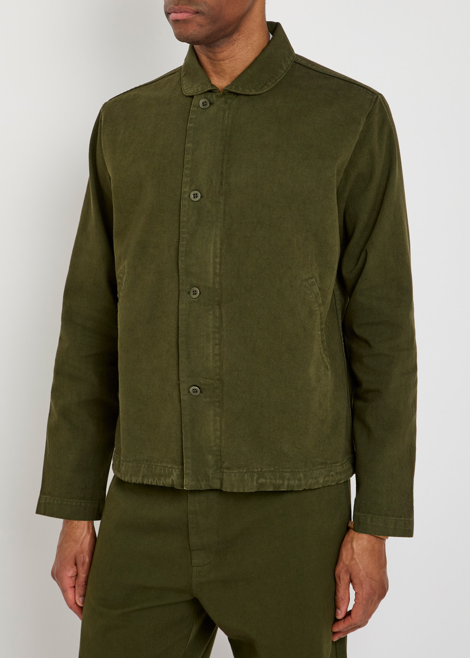  Labo.art Cotton Overshirt - Olive - 3 (s) 