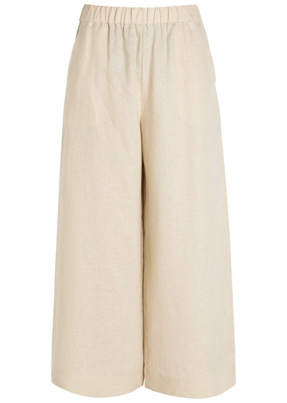 MM Linen Trousers - Off White - 10 (UK10 / S)