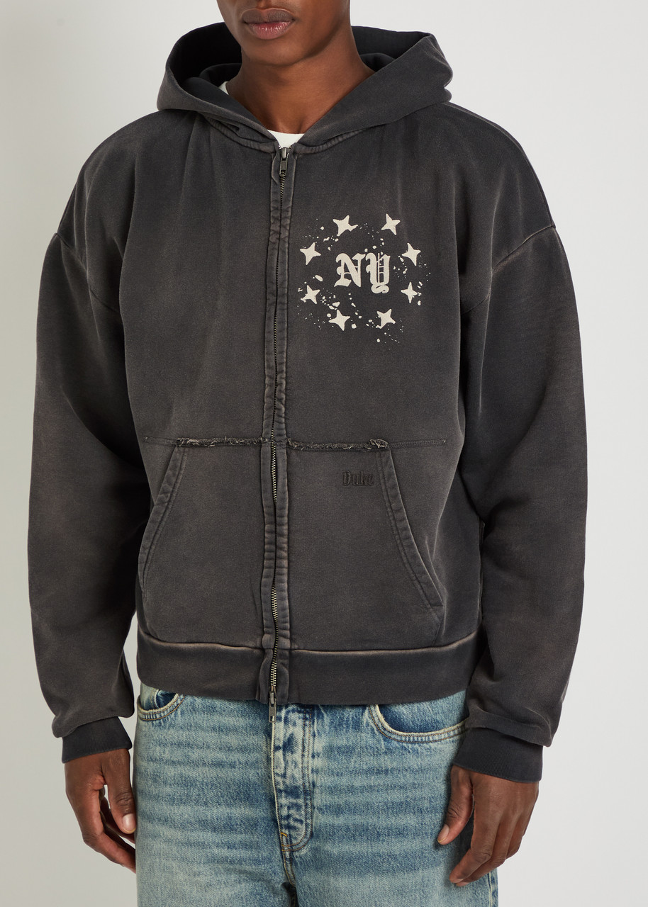  Duke And Dexter Paint Splatter Print Cotton Sweatshirt - Black - M 
