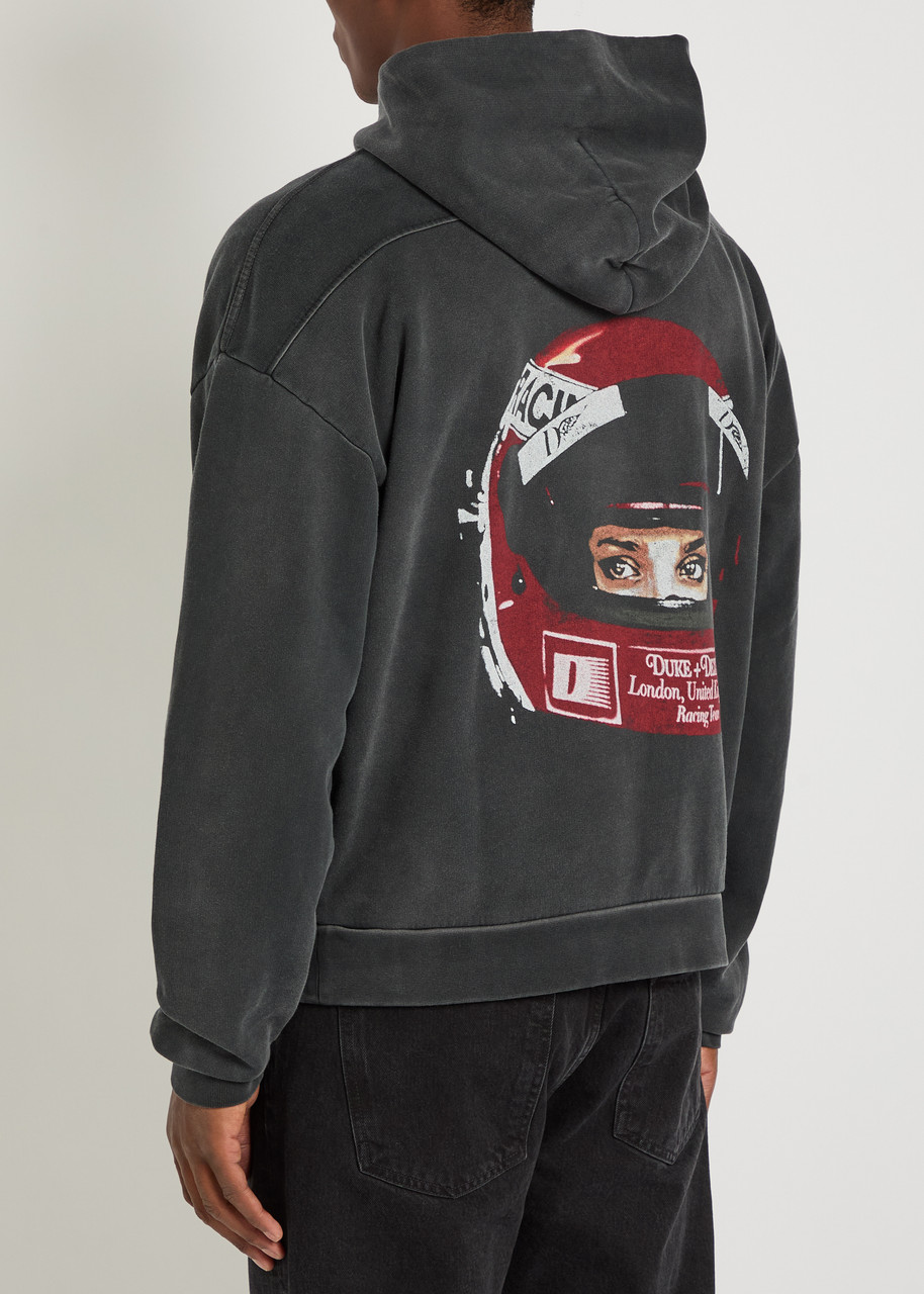  Duke And Dexter Helmet Printed Cotton Sweatshirt - Black - S 