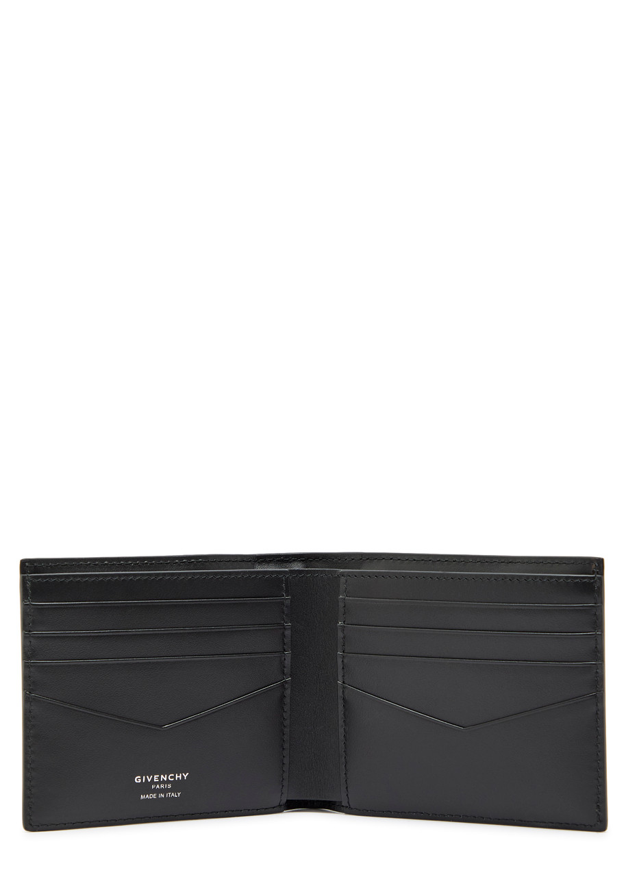  Givenchy Logo Leather Wallet - Black - One Size 