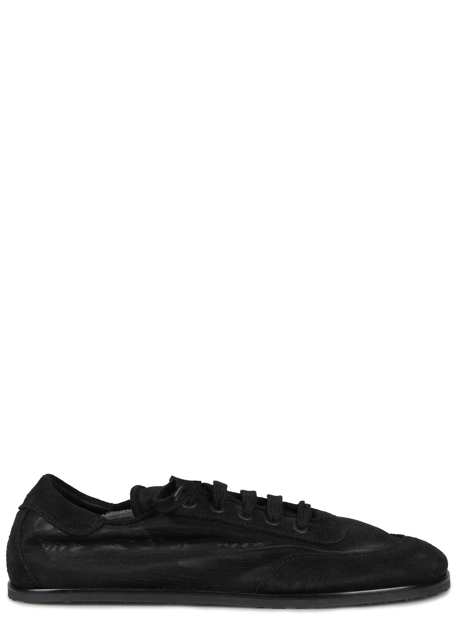 Dear Frances Mesh and Suede Sneakers - Black - 37 (IT37 / UK4)