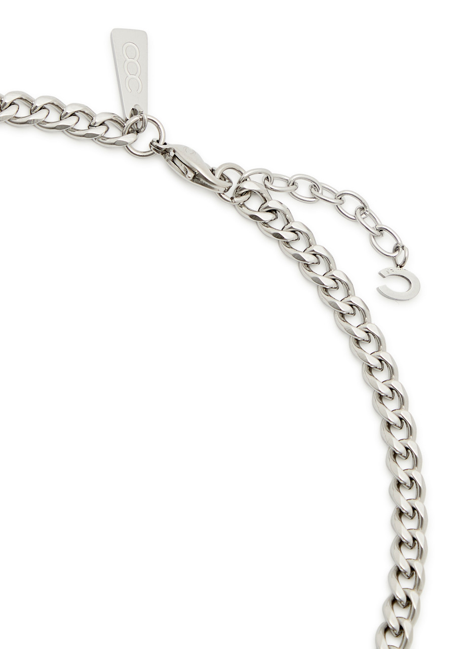  Cernucci Polished Curb Chain Necklace - Silver - 20 (m) 