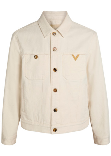 VALENTINO GARAVANI Giubbino Genio logo denim jacket | Harvey Nichols