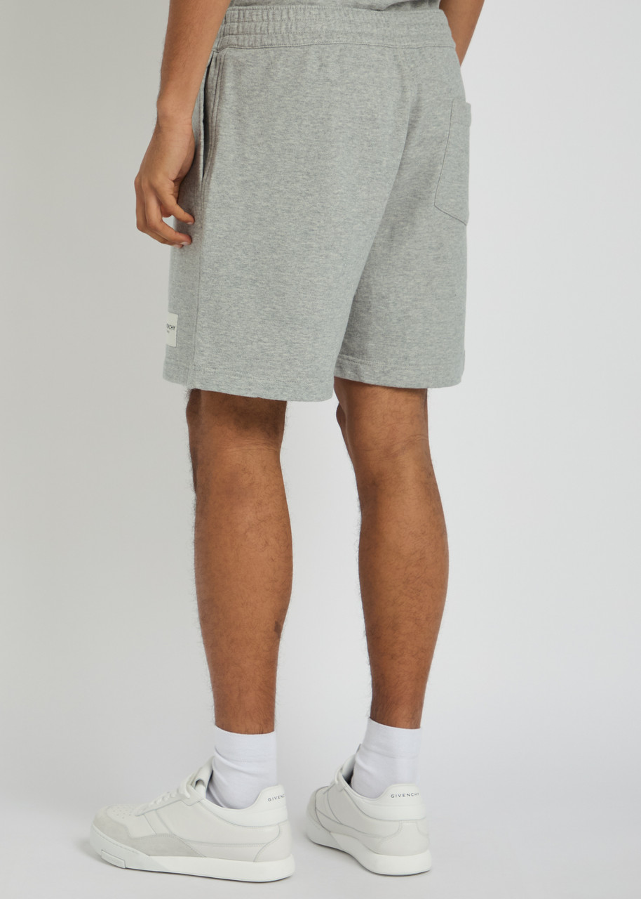  Givenchy Logo Cotton Shorts - Light Grey - M 