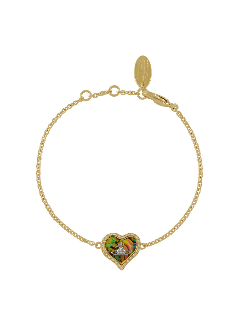 Vivienne Westwood Petra Heart Crystal-embellished Bracelet - Green - One Size