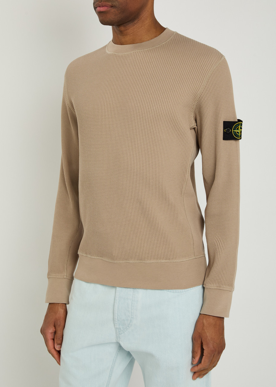  Stone Island Waffle Cotton Jumper - Sand - L 