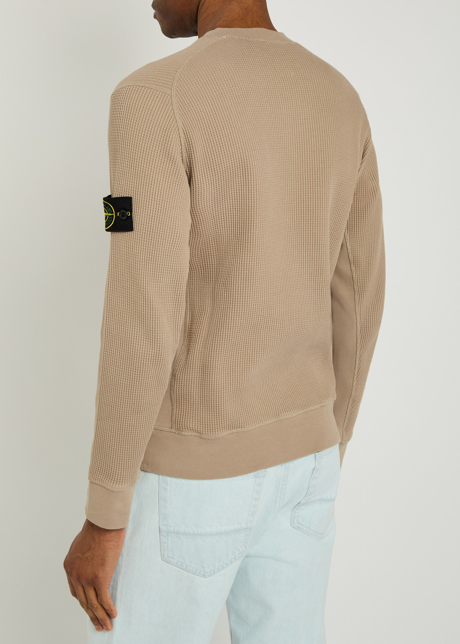  Stone Island Waffle Cotton Jumper - Sand - L 