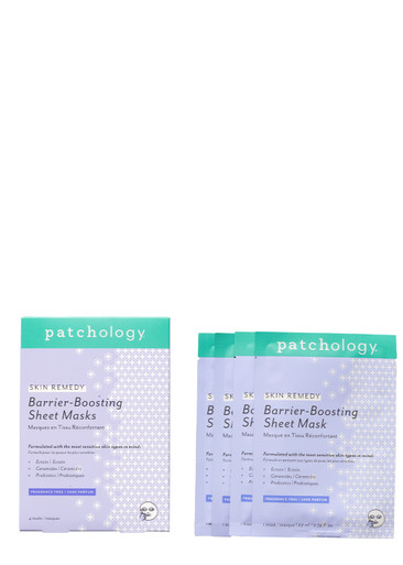 Patchology Skin Remedy Barrier-boosting Sheet Mask - set of 4