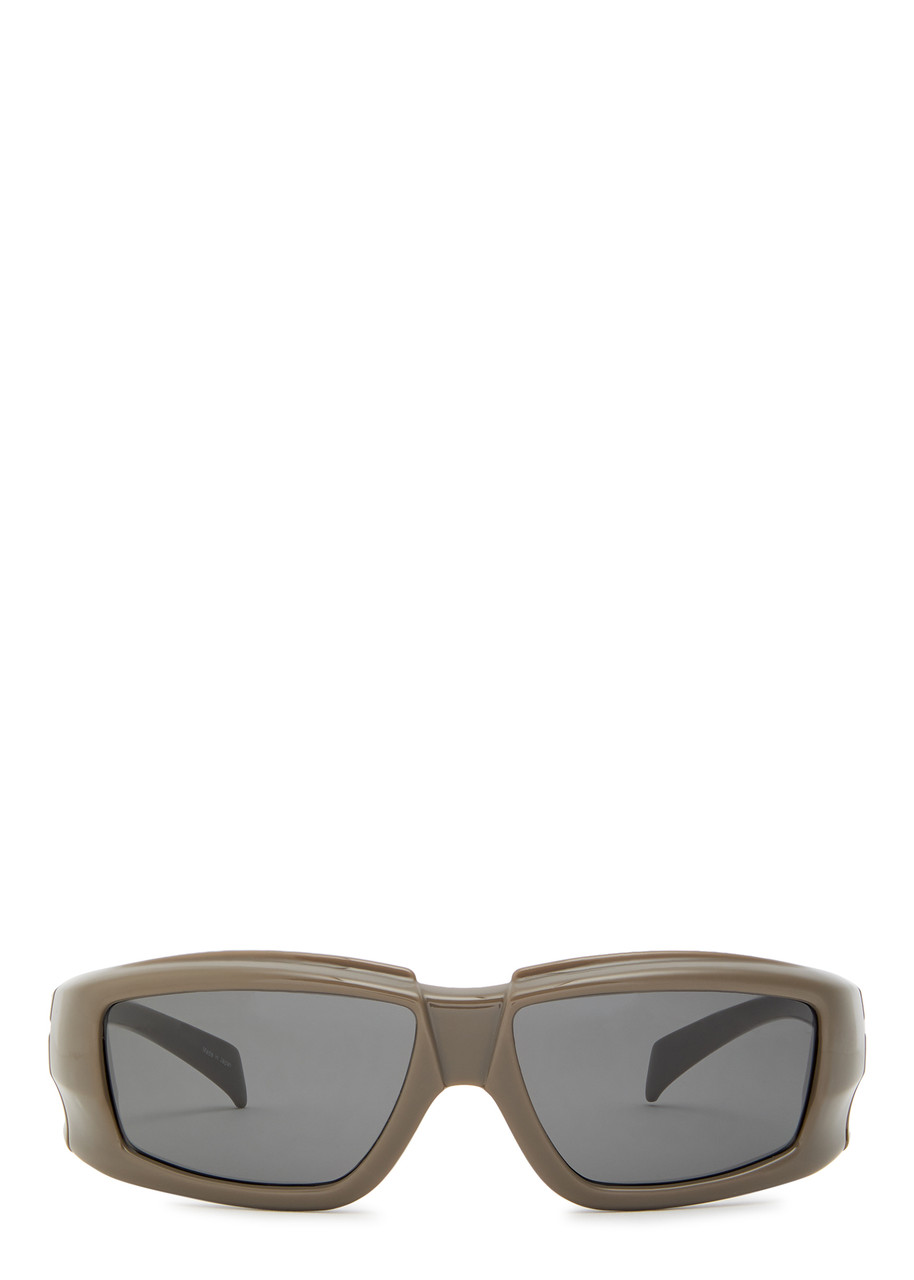 Rick Owens Documenta Rectangle-frame Sunglasses - Grey - One Size 