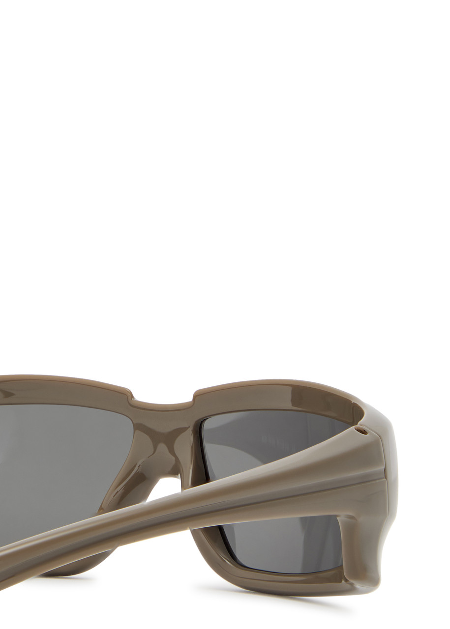  Rick Owens Documenta Rectangle-frame Sunglasses - Grey - One Size 