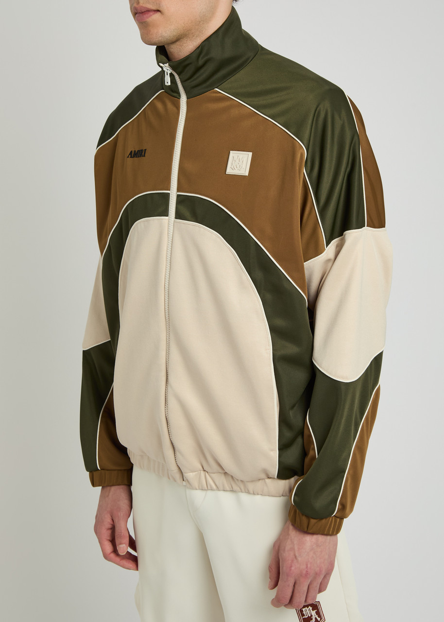  Amiri Panelled Satin-twill Track Jacket - Multicoloured 1 - M 
