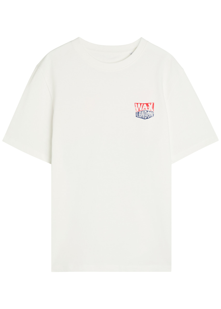 Wax London Dean Logo-print Cotton T-shirt - White - S