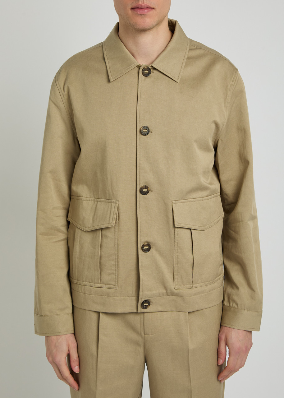  Wax London Strand Twill Jacket - Tan - S 