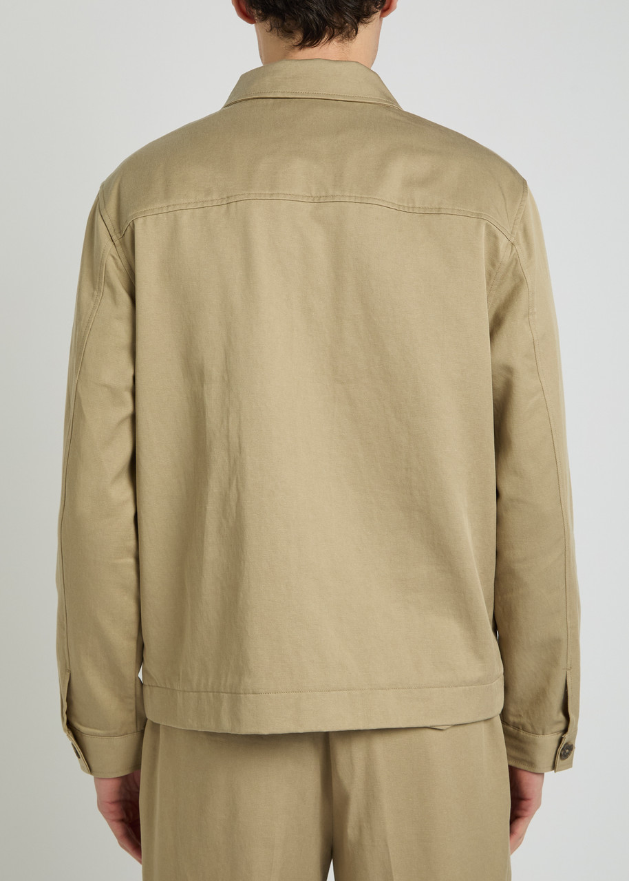  Wax London Strand Twill Jacket - Tan - S 