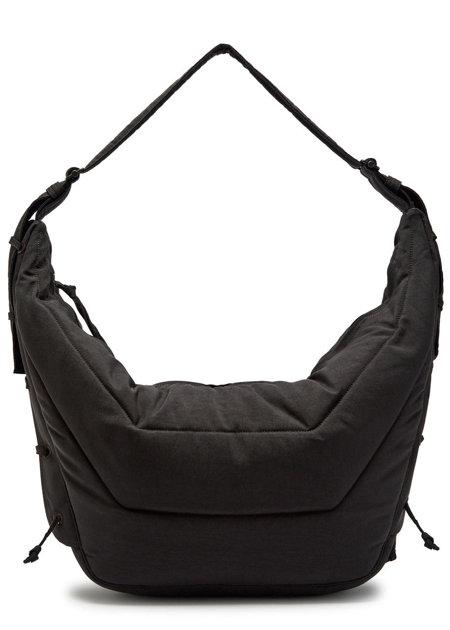 Lemaire Soft Game Large Quilted Nylon Canvas bag - Brown