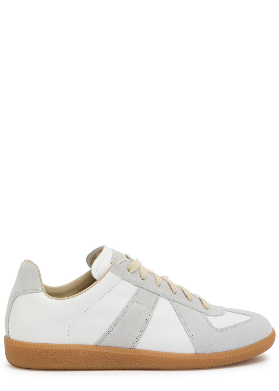 Maison Margiela Replica Panelled Leather Sneakers - White - 42 (IT42 / UK8)