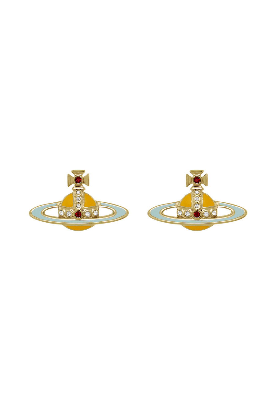 Vivienne Westwood Small Neo Bas Relief orb Stud Earrings - Multicoloured - One Size