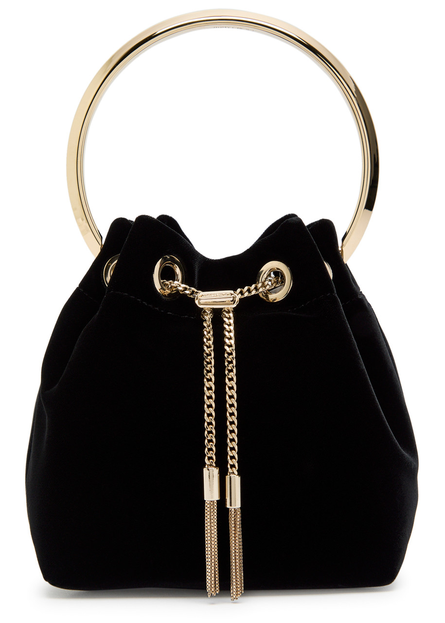 Jimmy Choo Bon Bon Velvet top Handle bag - Black - One Size
