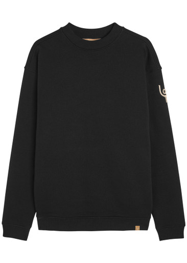 NOW YOU LIVE Pleatling logo-embroidered cotton sweatshirt | Harvey