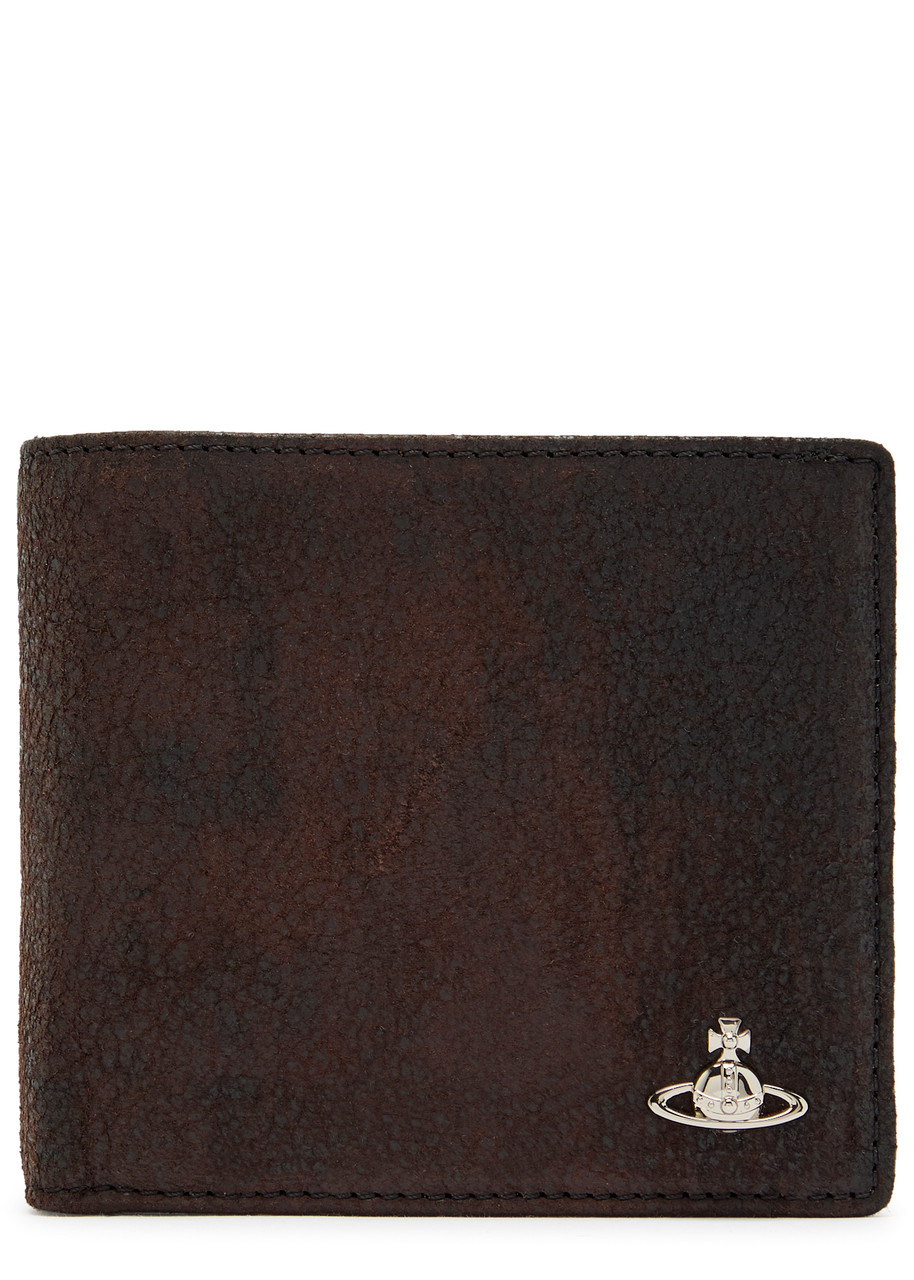 Vivienne Westwood Orb Grained Leather Wallet - Brown - One Size