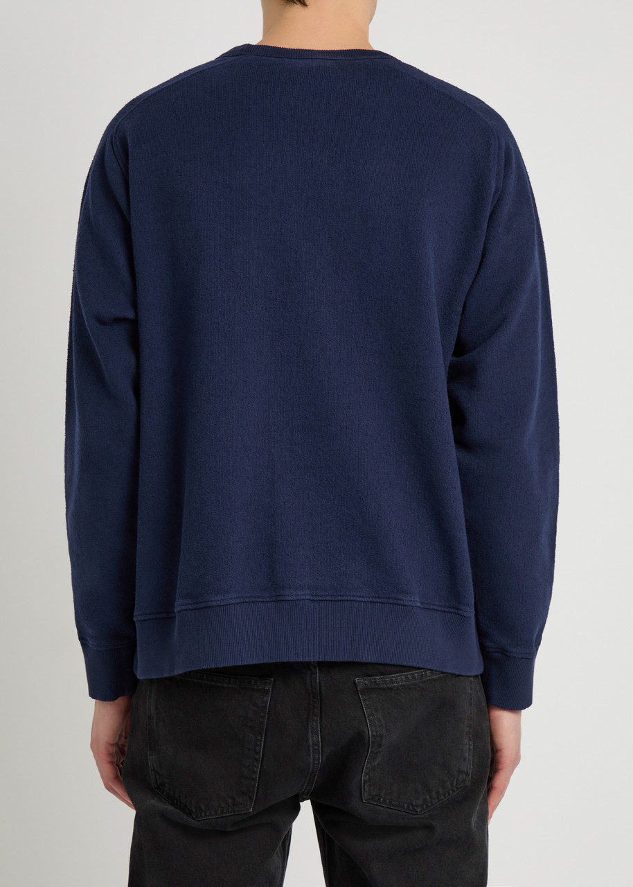  Ymc Almost Grown Cotton Sweatshirt - Navy - S 
