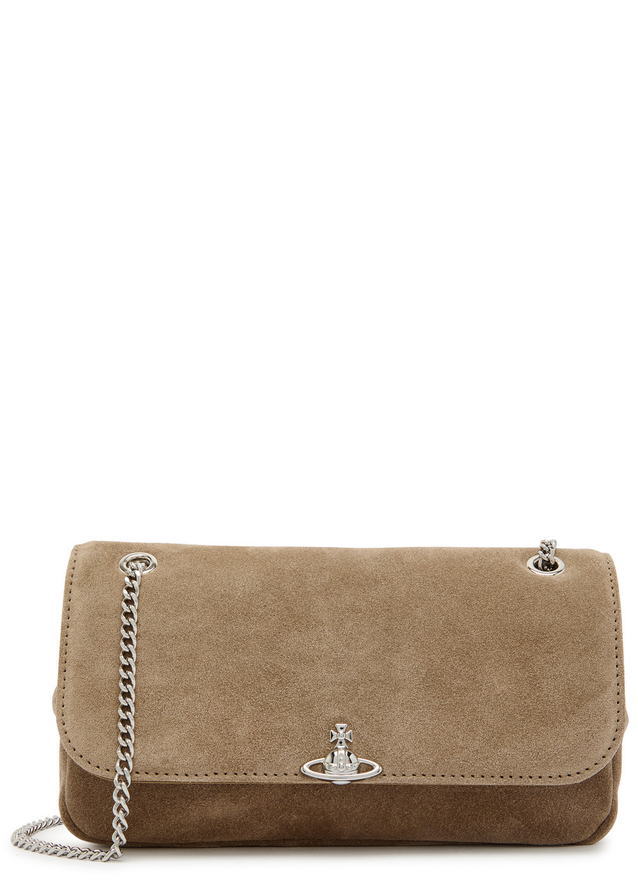 Vivienne Westwood Chain Suede Shoulder bag - Brown