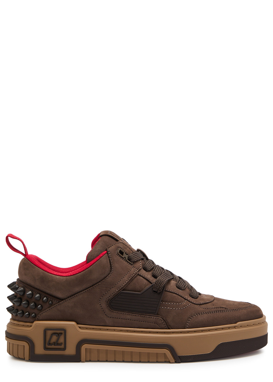 Christian Louboutin Astroloubi 2 Spiked Suede Sneakers - Brown - 42 (IT42 / UK8)
