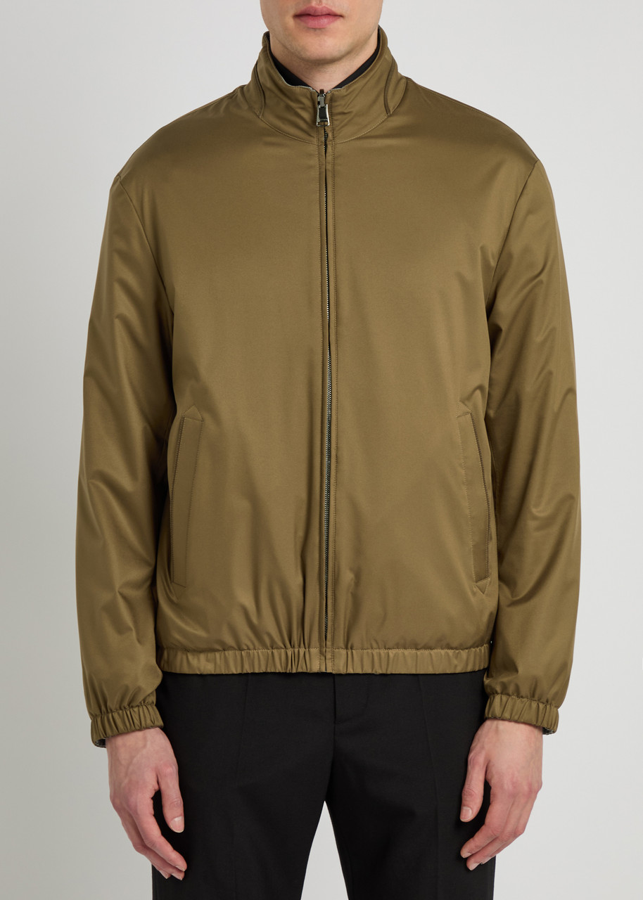  Canali Reversible Woven Jacket - Gold - 48 (it48 / M) 