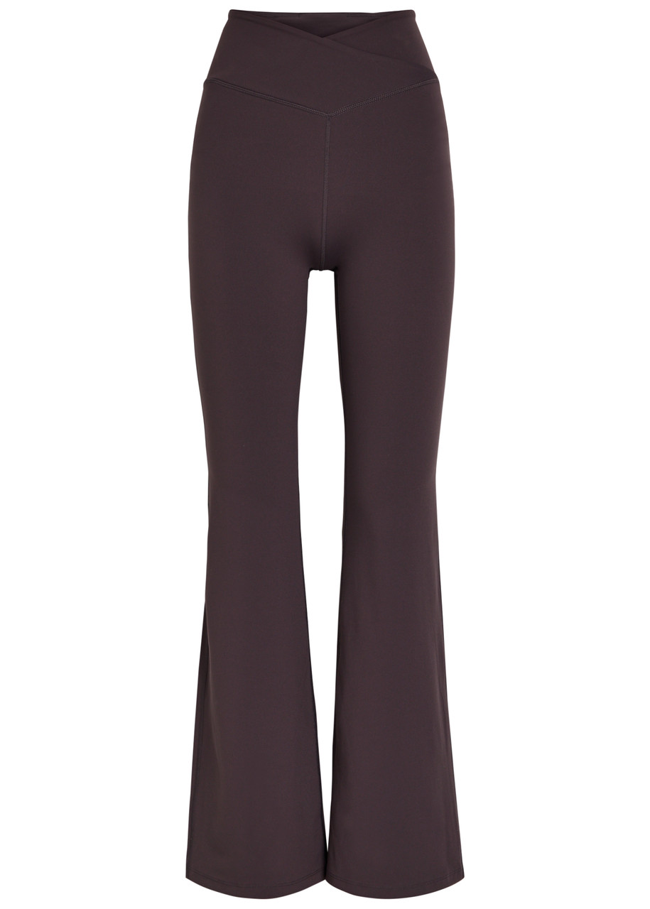 Tala Dayflex Flare Stretch-jersey Leggings - Brown - M (UK12 / M)